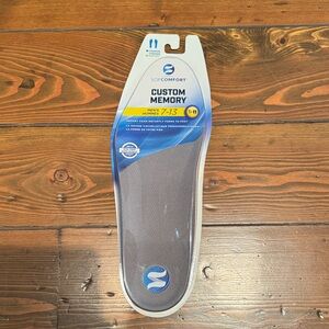 Gray Custom Memory Men's Insoles size 7-13